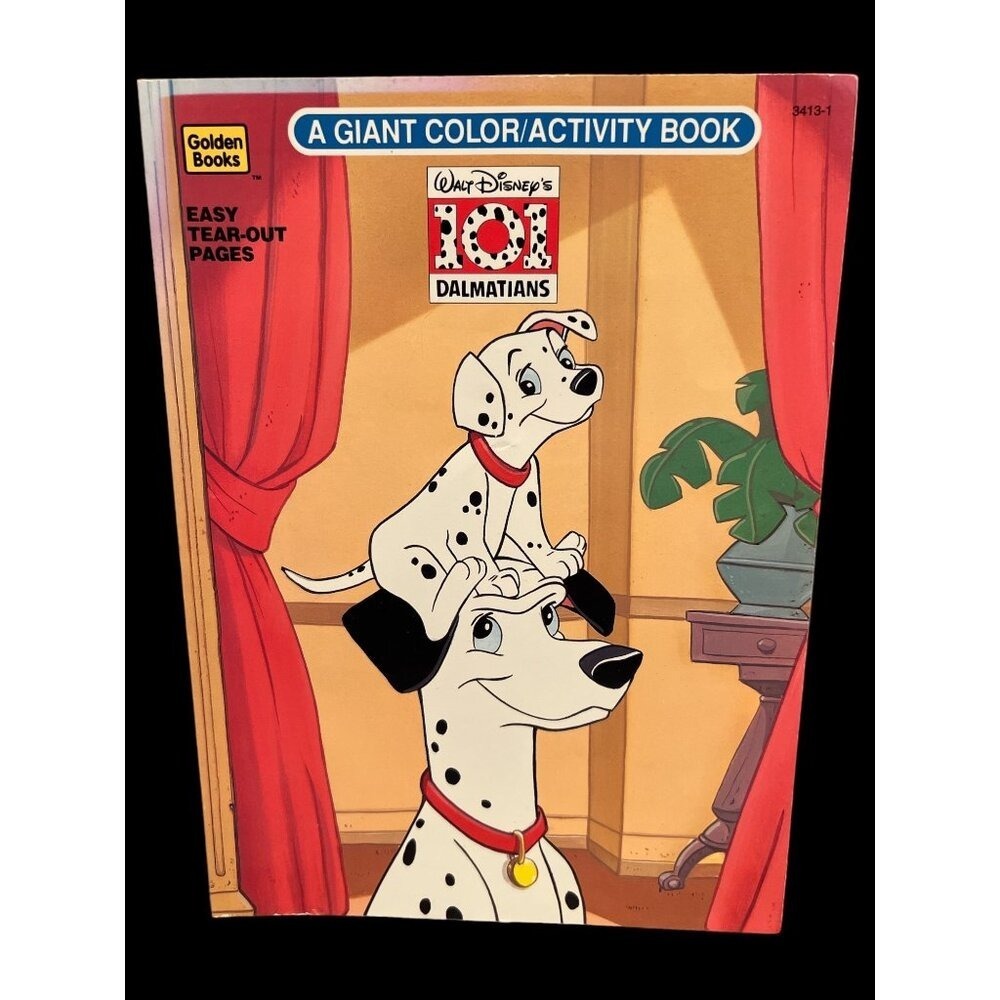 Vintage 1993 Disney's 101 Dalmatians Giant Coloring Activity Book Unused